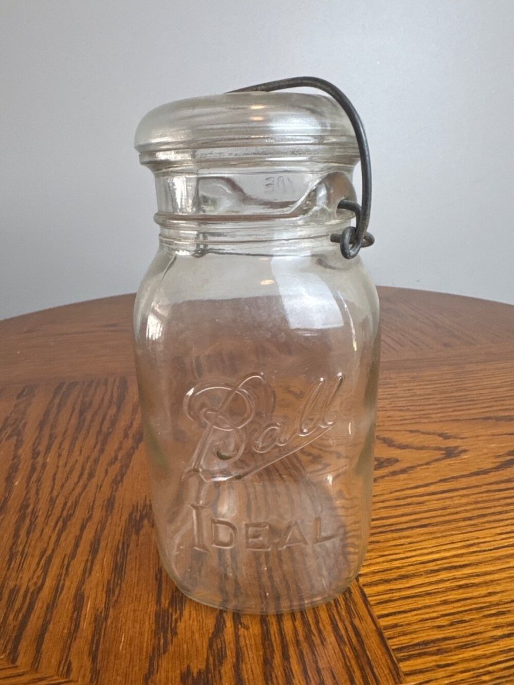 Ball Ideal Glass Quart Canning Jar with Wire Lock